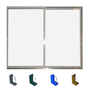 Aluminum sliding door system